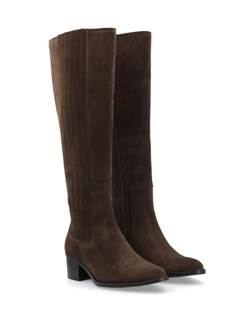 BIACAROL Chelsea Knee High Boot Oily Suede