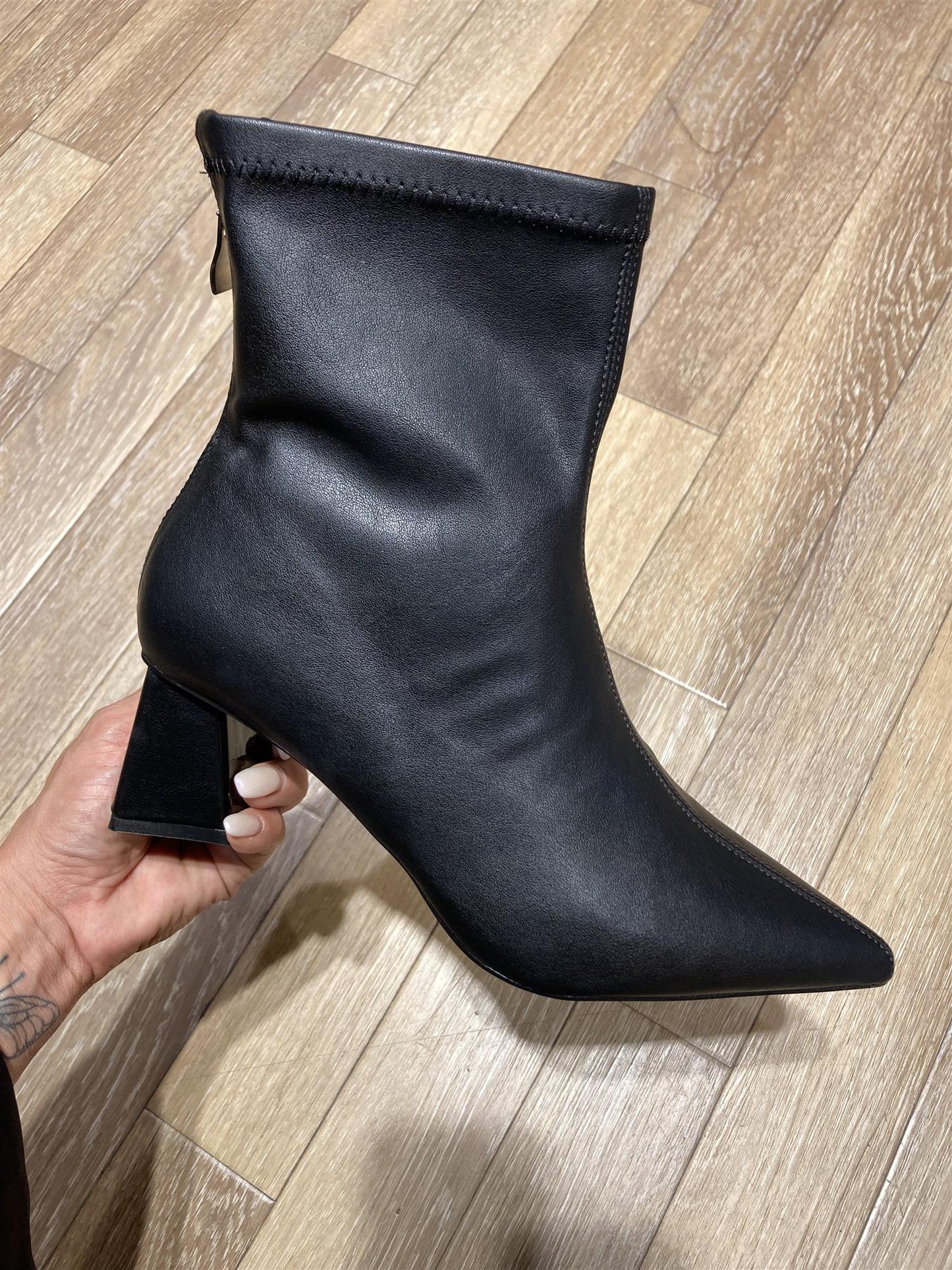 BIAMARALYN BACK ZIP BOOT FAUX LEATHER