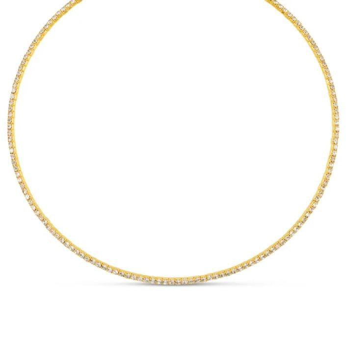 Crystal Tennis Choker Necklace