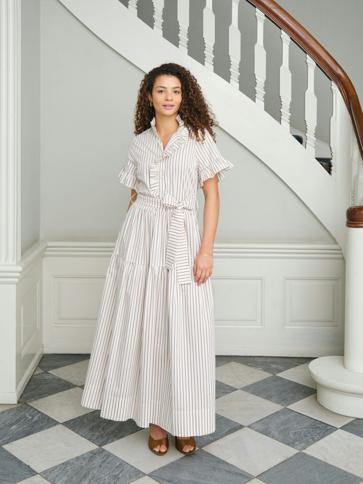 NELLIE WIDE STRIPE DRESS – Mondi
