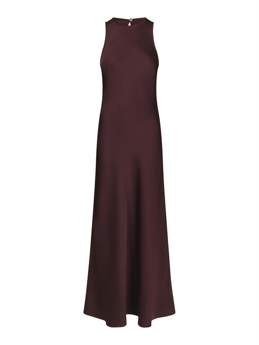CELINIE HEAVY SATEEN DRESS