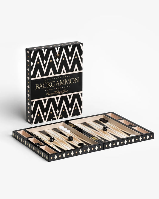 LACQUERED BACKGAMMON