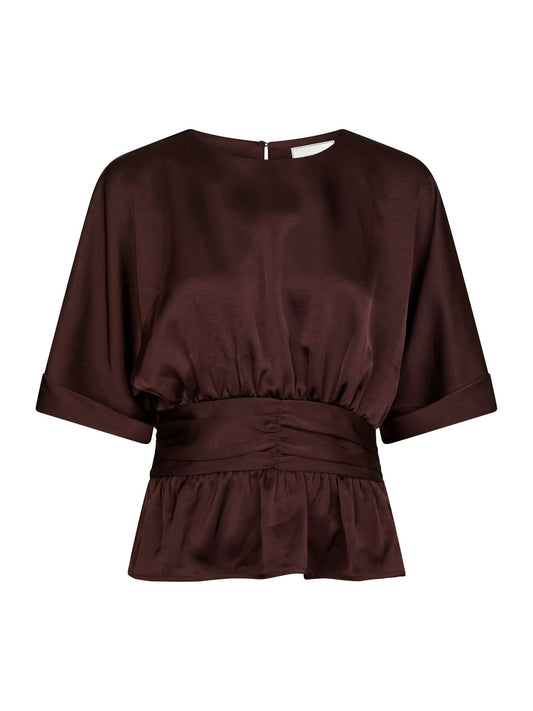 ANNEGRET HEAVY SATEEN BLOUSE