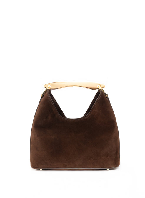 Small Boomerang Suede Brownie