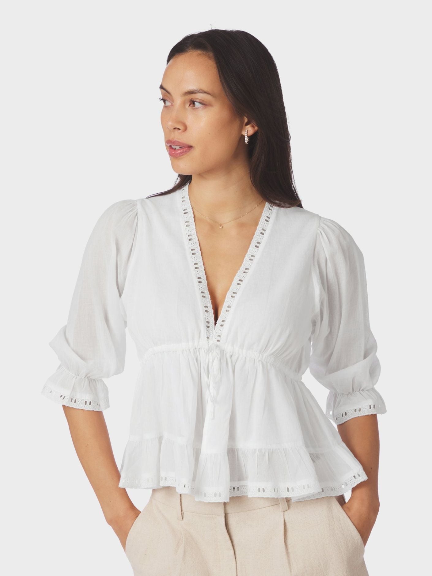ADELIA S VOILE BLOUSE
