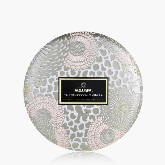 TAHITIAN COCONUT VANILLA 3 Wick Tin Candle