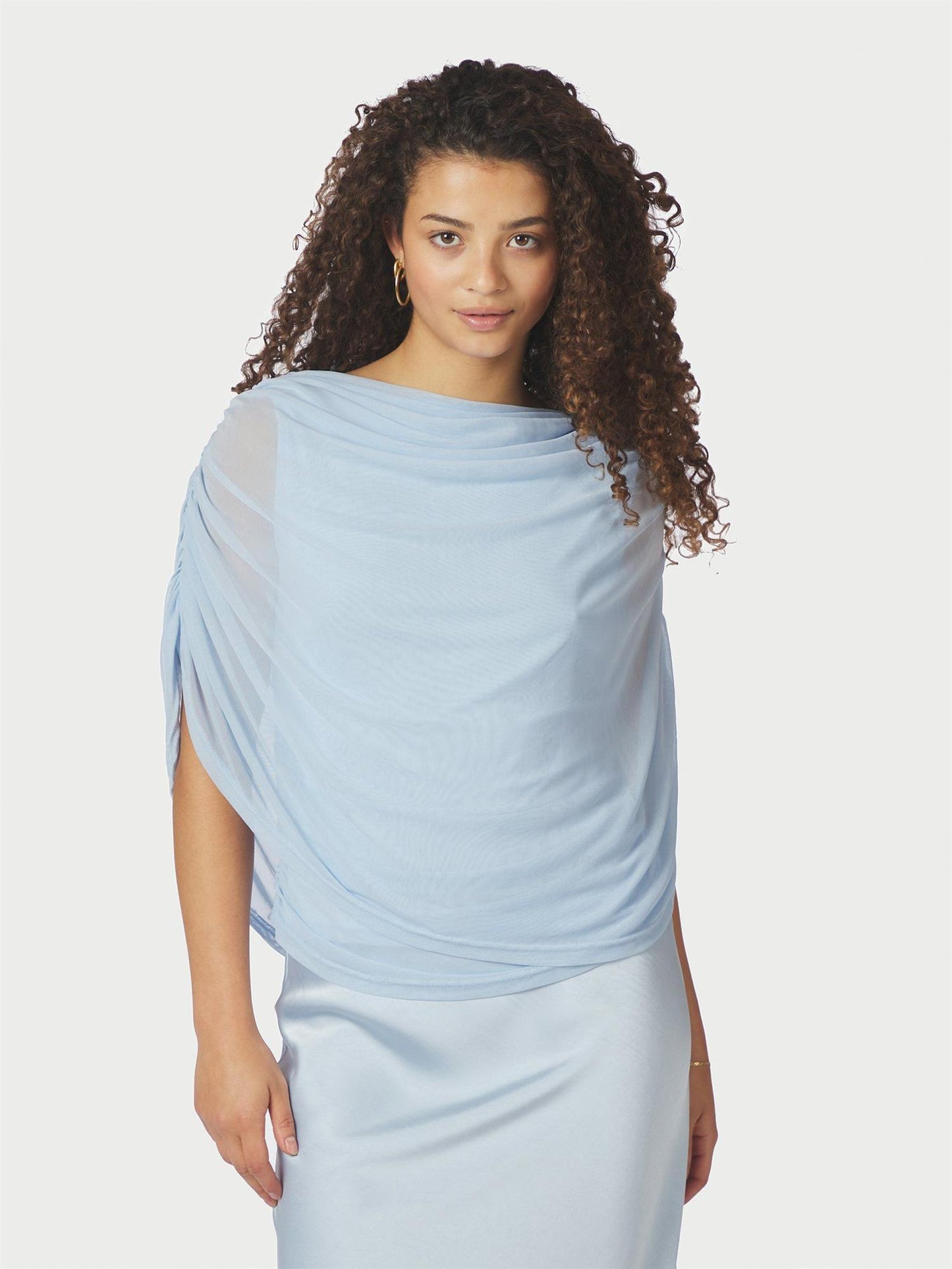 COTTUNA DRAPY MESH TOP