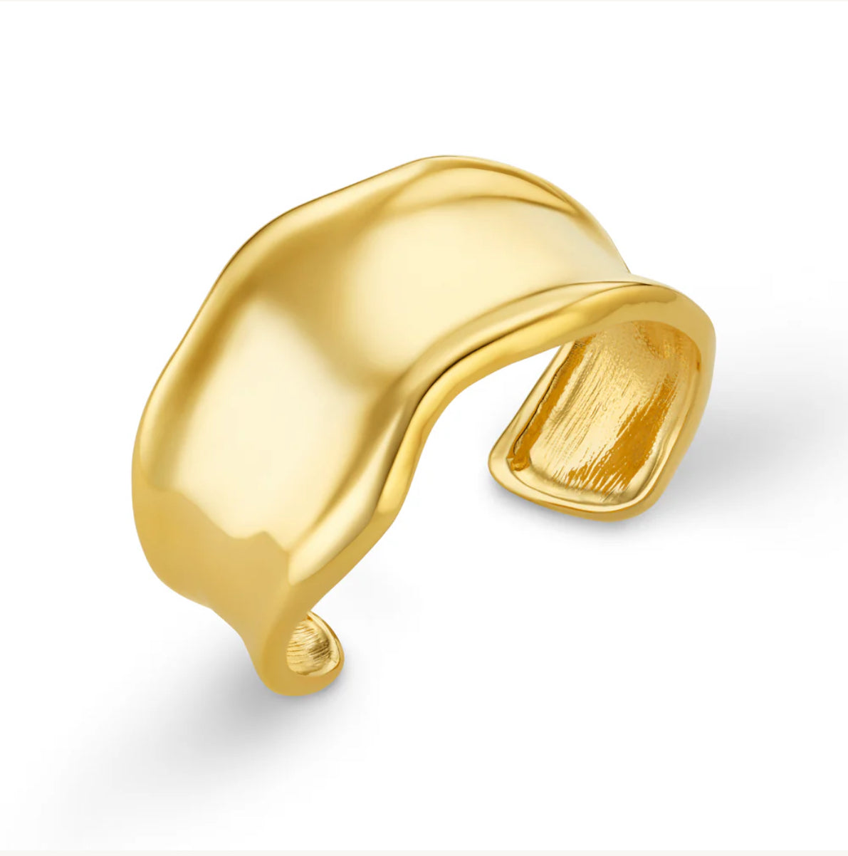 Statement Organic Molten Metal Cuff