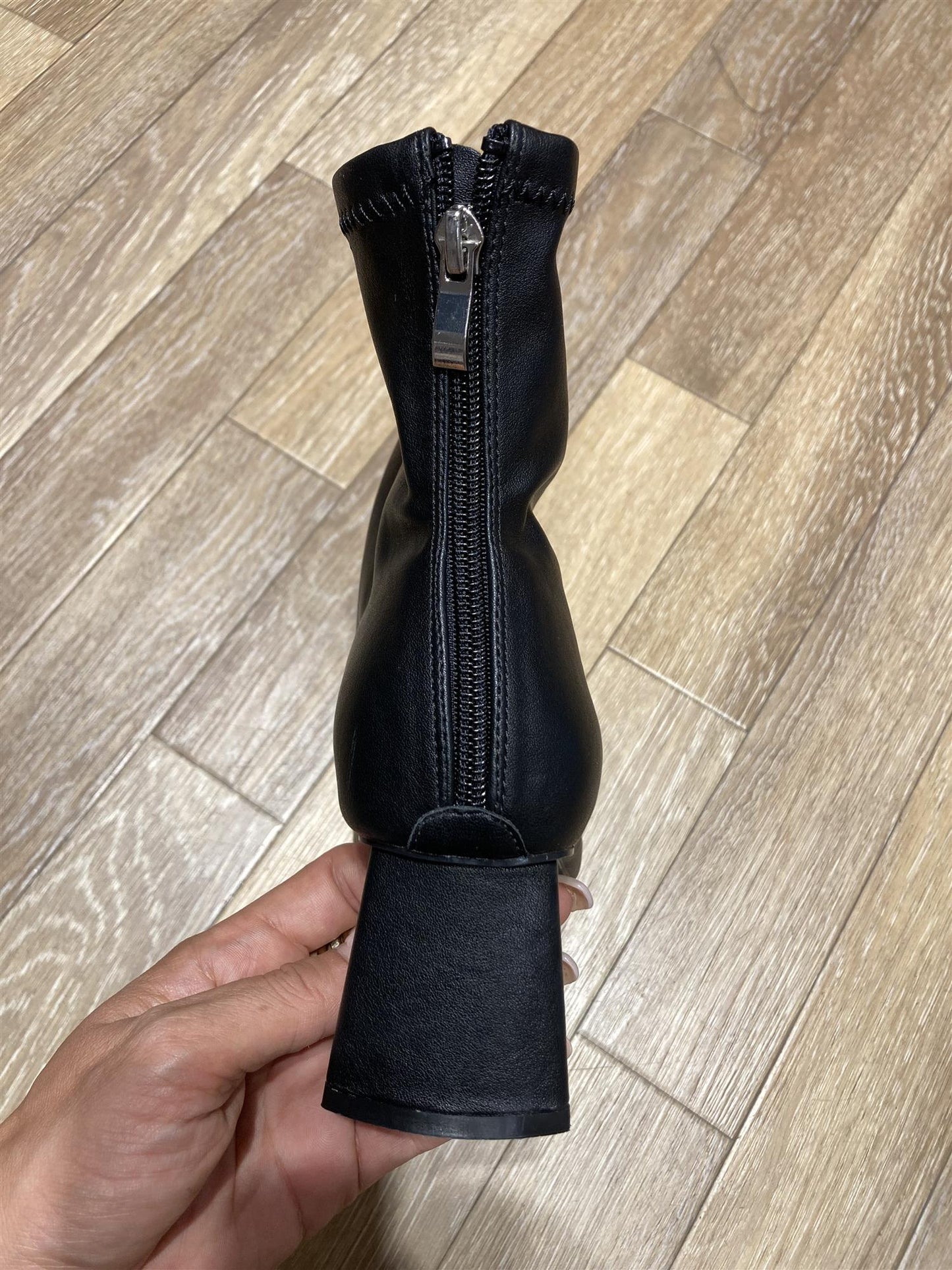 BIAMARALYN BACK ZIP BOOT FAUX LEATHER