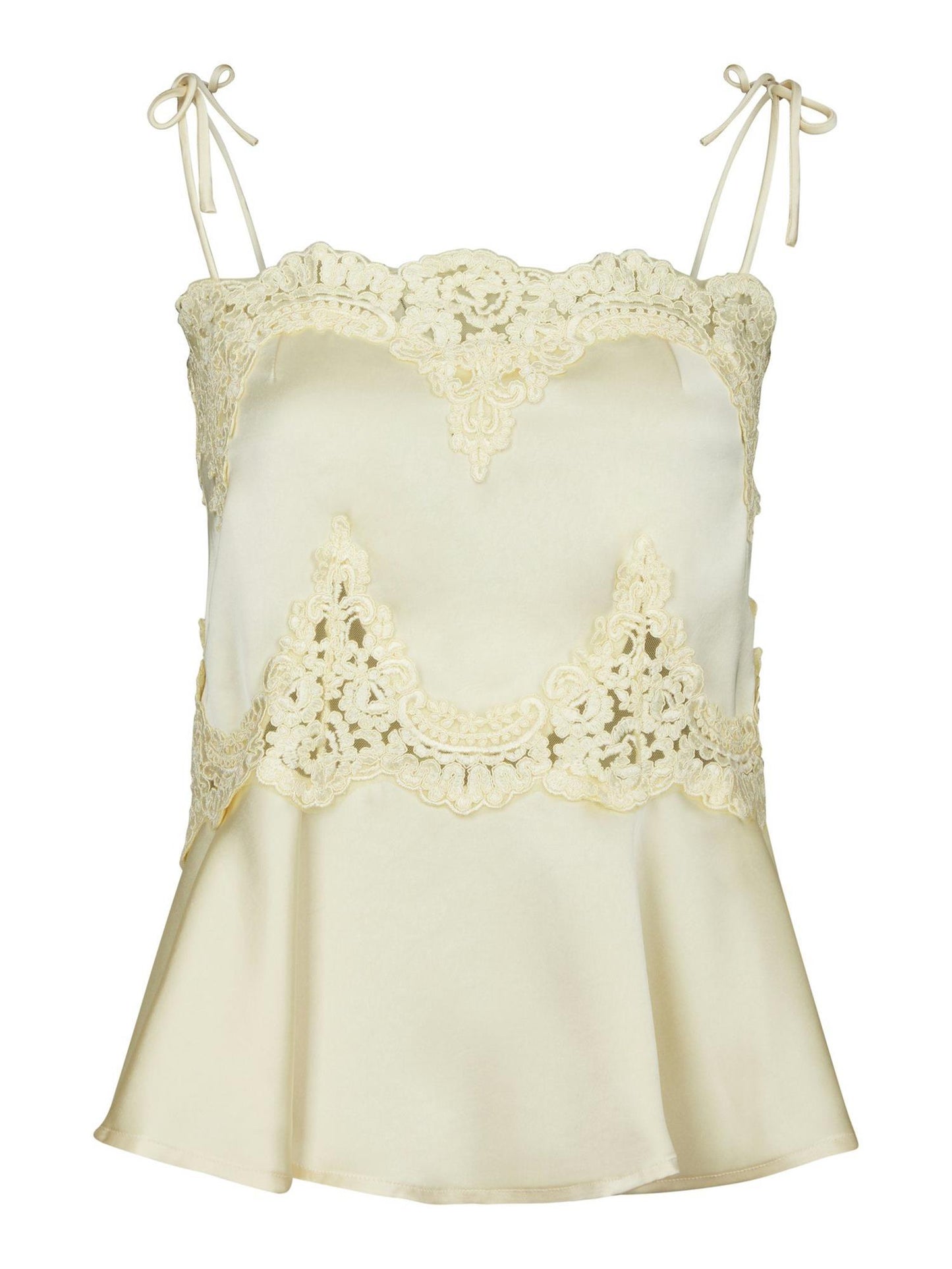 KAELA HEAVY SATEEN LACE TOP