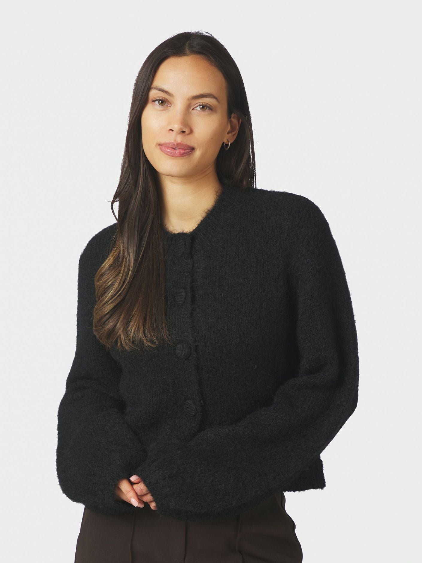 GIO FLUFFY KNIT CARDIGAN