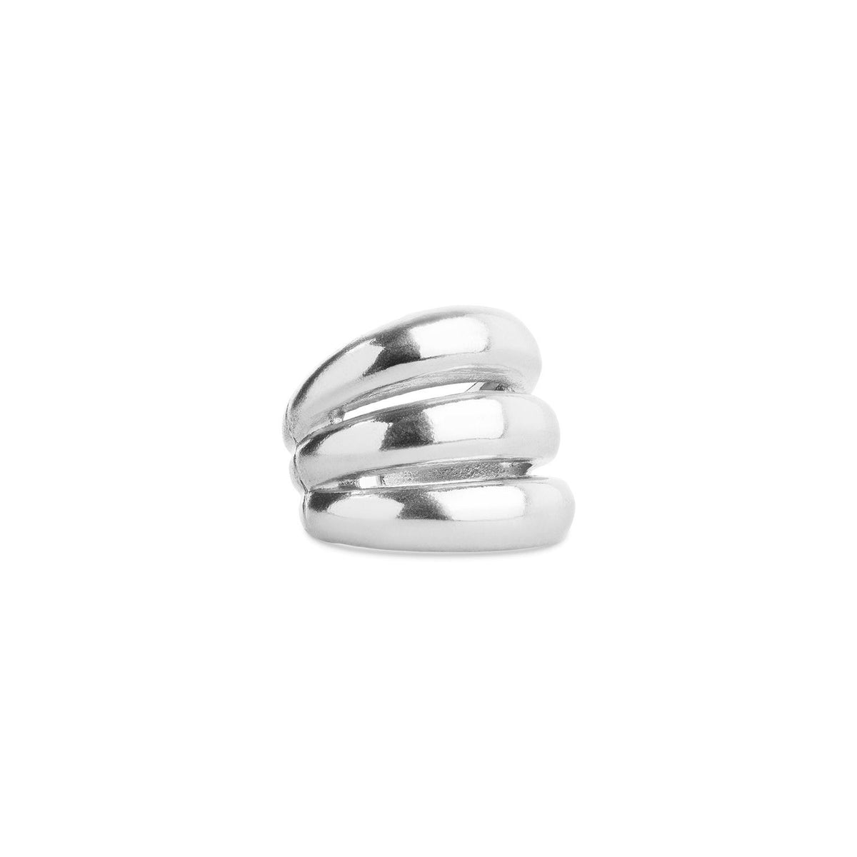 Daga - Triple Ring Stainless Steel - Silver