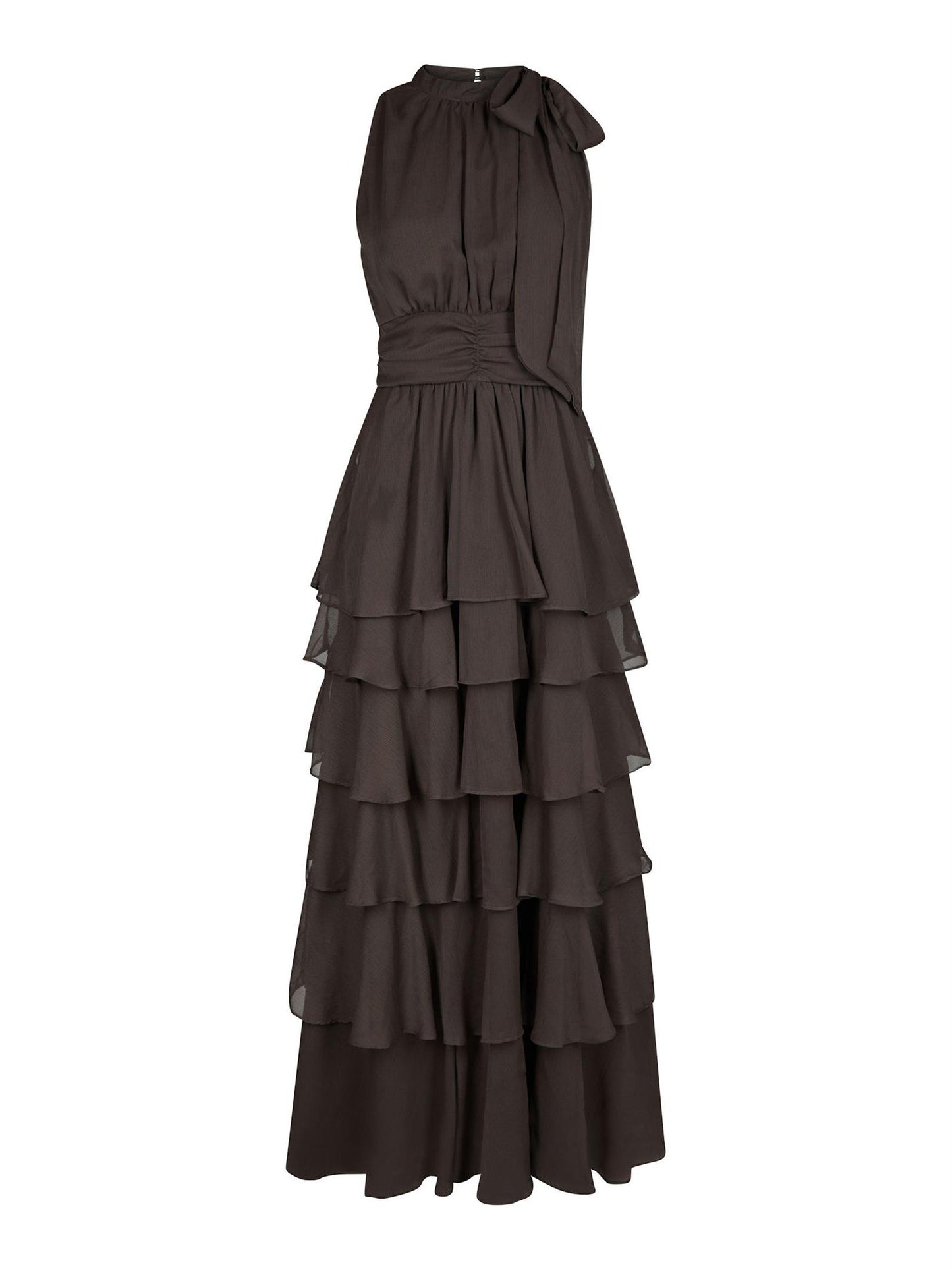Marli Solid Chiffon Dress