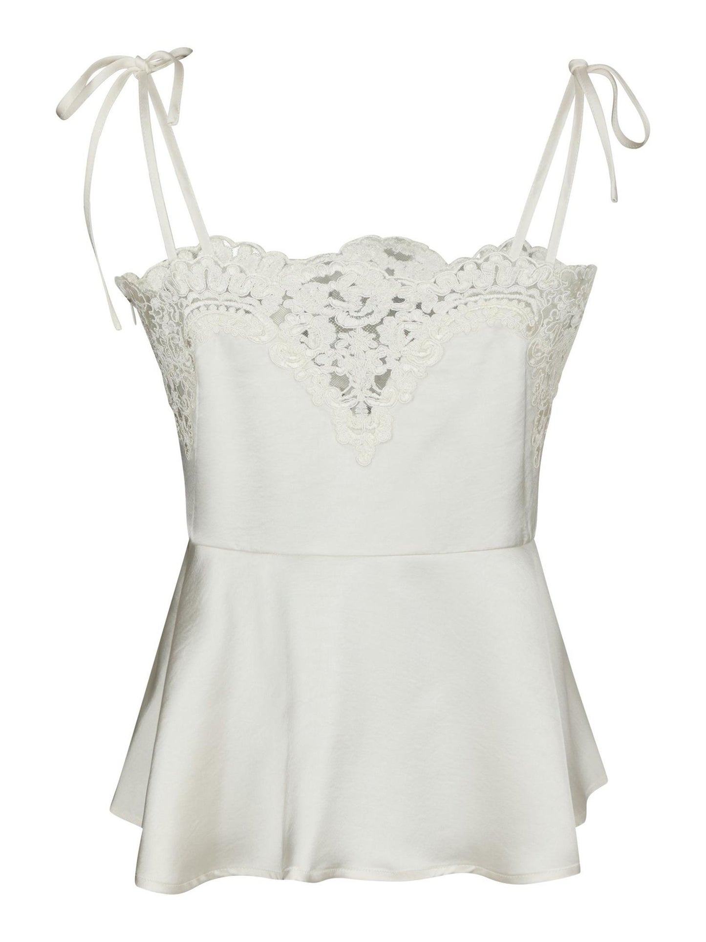 KAELA HEAVY SATEEN LACE TOP