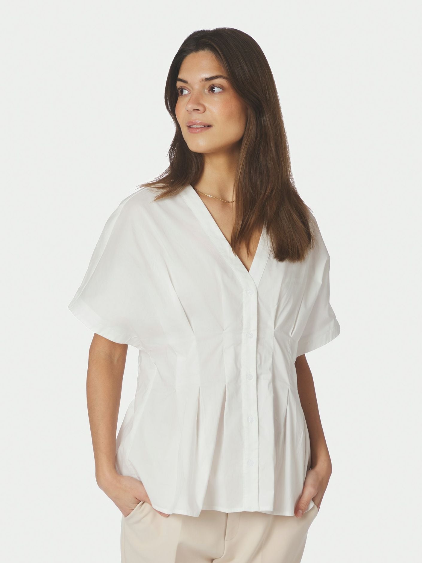 ADAMMA POPLIN BLOUSE