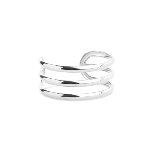 Norma - Triple Bangle Bracelet Stainless Steel - Silver
