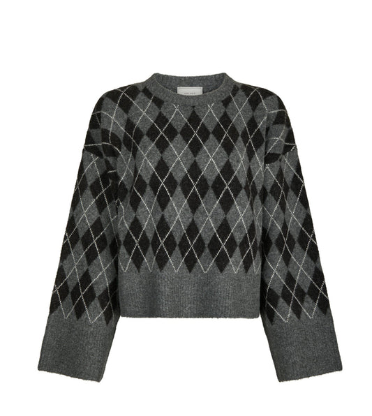 KICK CHECK KNIT BLOUSE