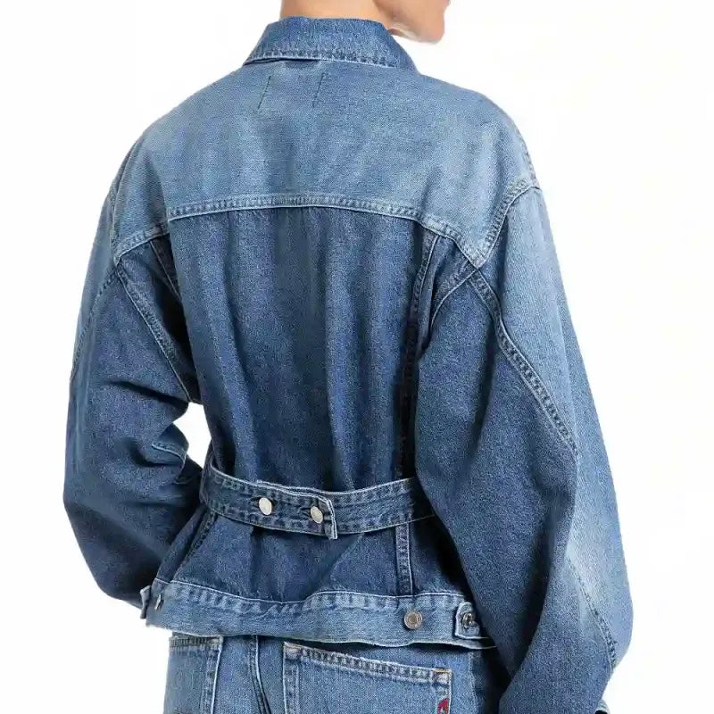 Denim Jacket Puff Sleeve