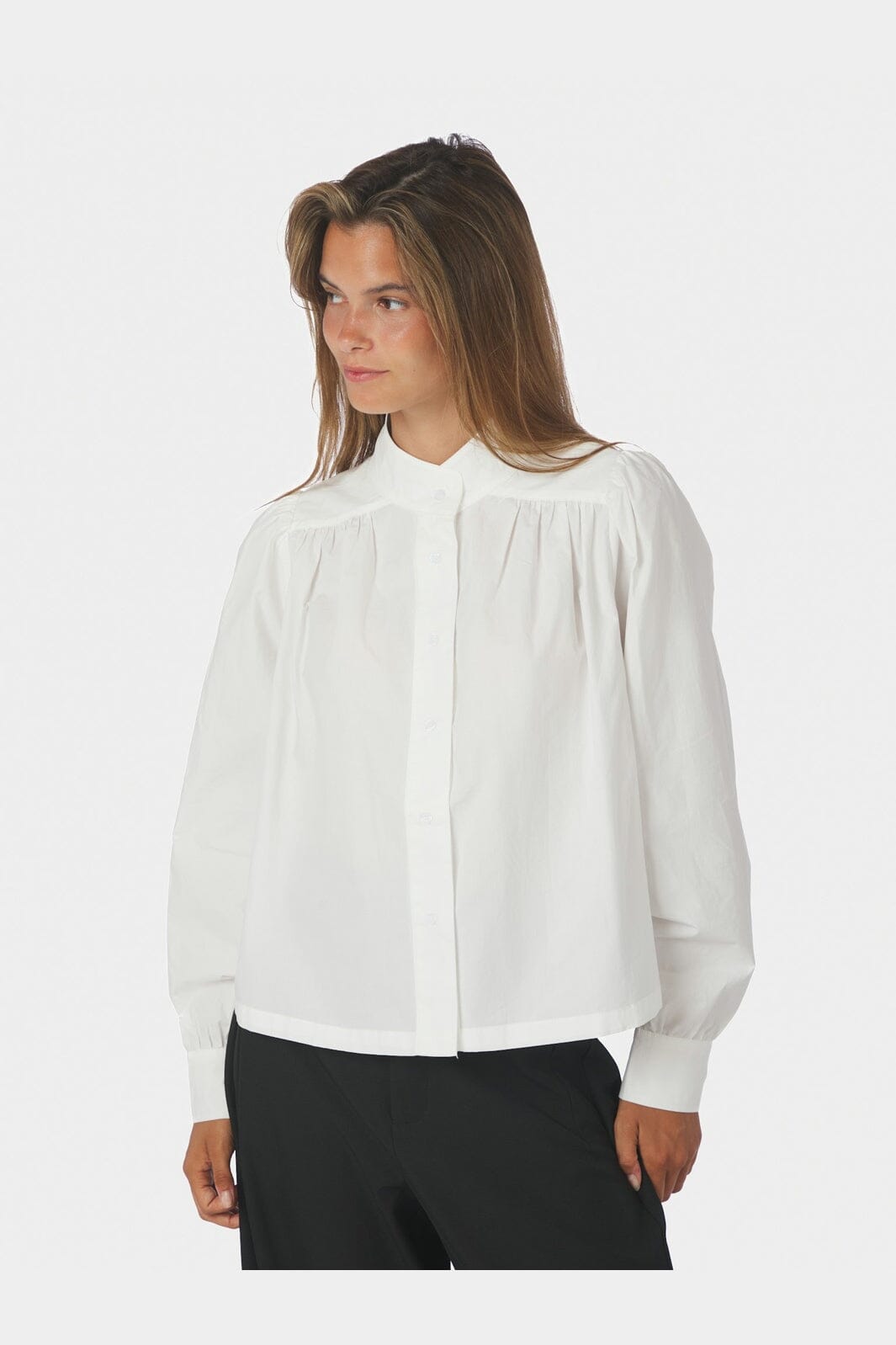 Melya Poplin Shirt White