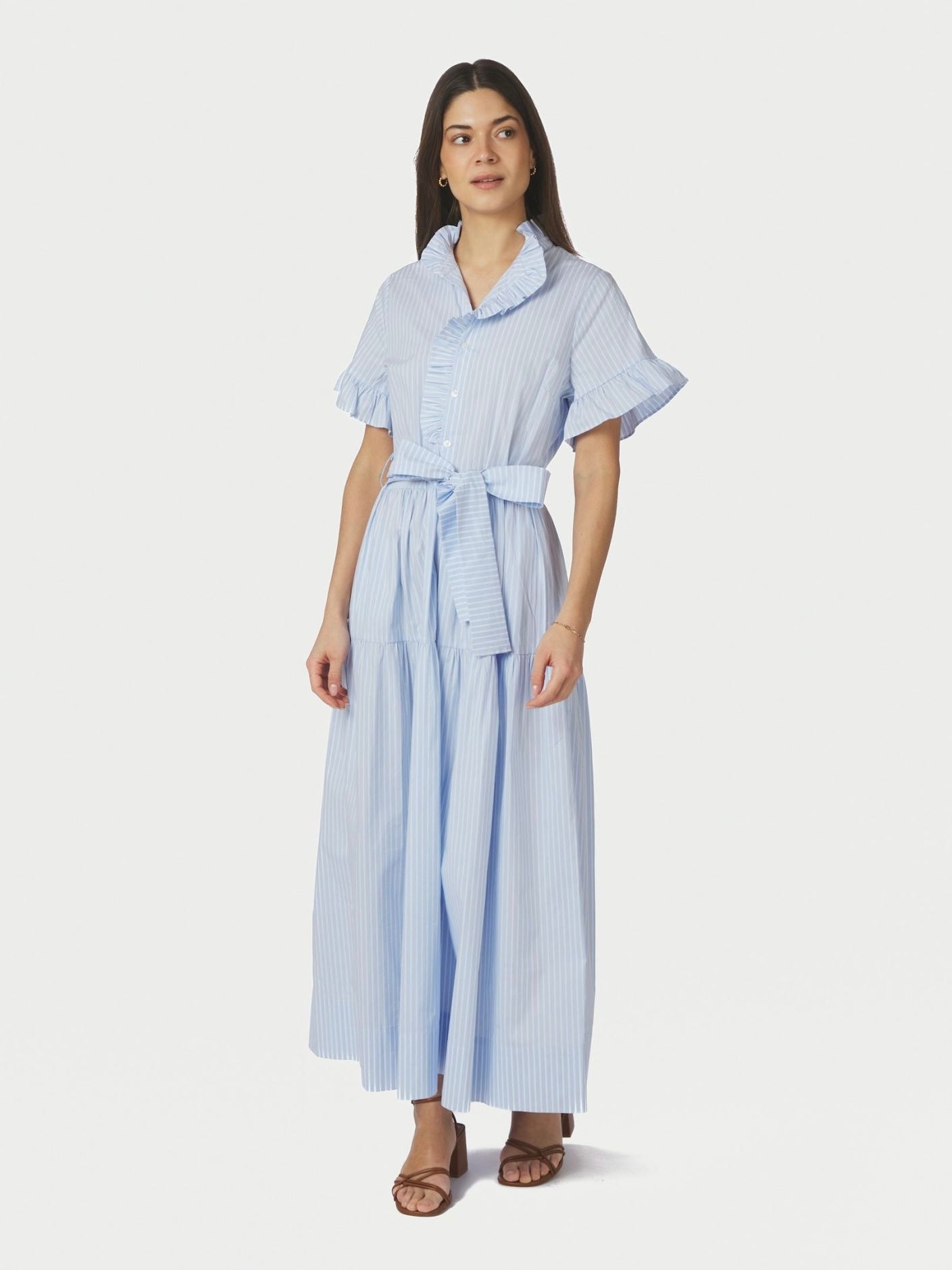 NELLIE SOFT STRIPE DRESS