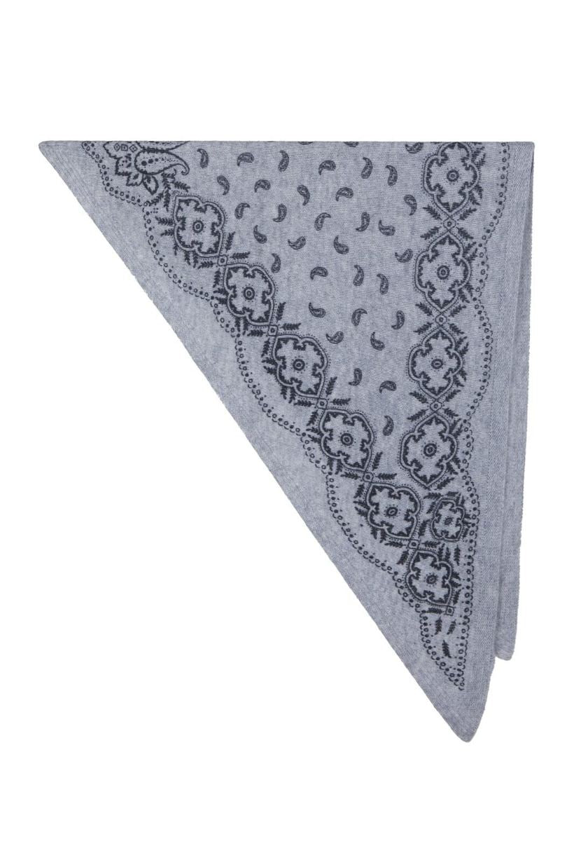 LOLANA PAISLEY KNIT SCARF
