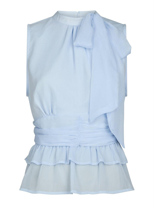 ANSOL SOLID CHIFFON TOP