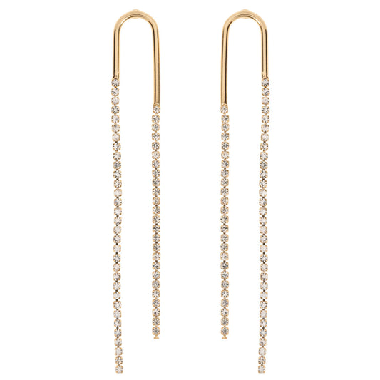 Valentina - Crystal Dangling Party Stud Earrings