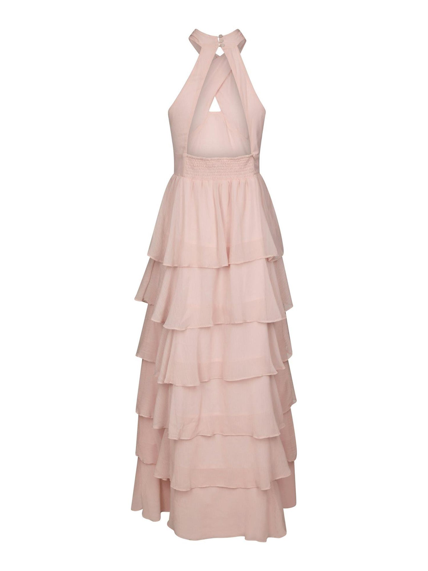 CLEONI SOLID CHIFFON DRESS