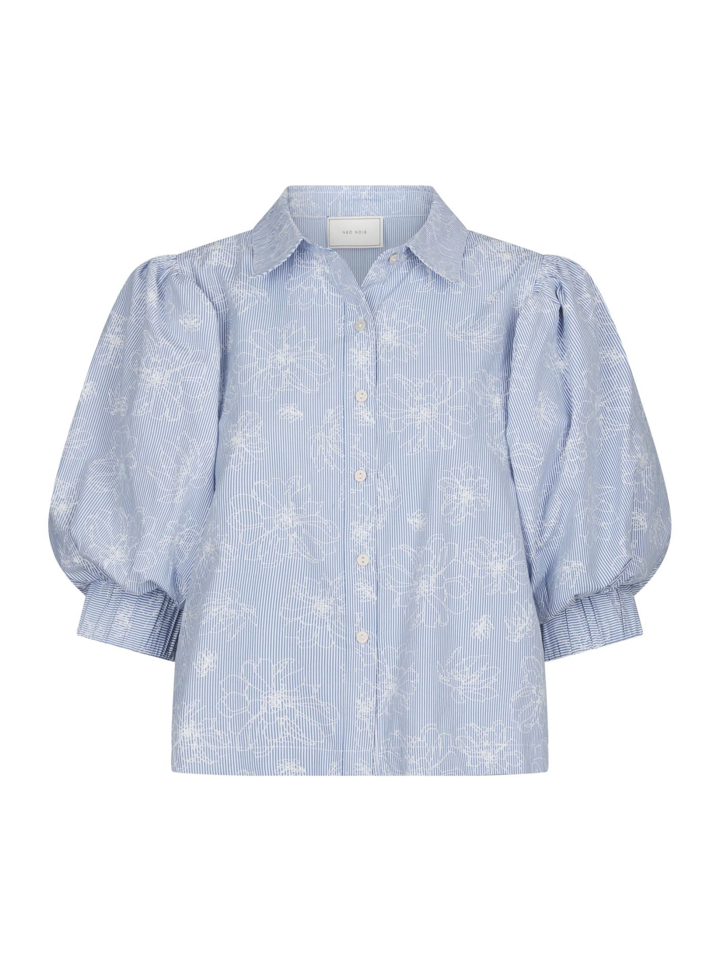 ETTA FLOWER STRIPE SHIRT